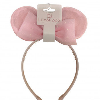 Lillo&Pippo rajf za kosu sa mašnom i ušima 