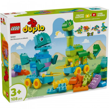 Lego Duplo 3in1 Dinosaurs On Wheels 