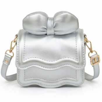 Lillo&Pippo torbica sa mašnom srebrna 