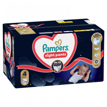 Pampers pelene monthly night pantsS4,9-15kg 104kom 