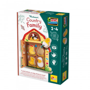 Montesori drvena kucica Farm porodica Lisciani 