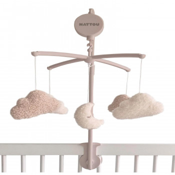 Nattou muzička vrteška mesec i oblaci Teddy 