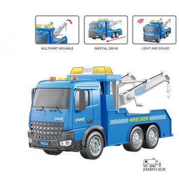 Kamion 1:18 šlep dizalica sa zvukom i svetlom 