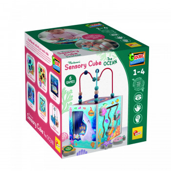 Montesori Sensor drvena kocka Okean Lisciani 