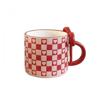 Be Cute keramička šolja, srce crvena 