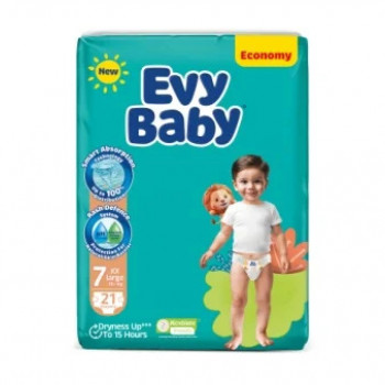 Evy baby pelene TWIN XXL 7, 19+kg, 21kom 