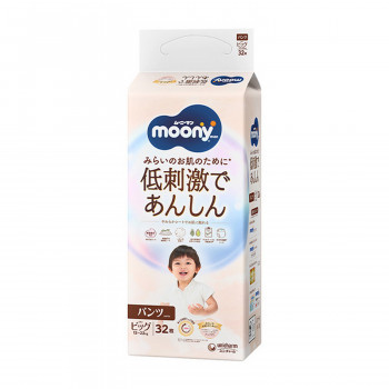 Moony natural pants pelene XL, 12-22kg, 32kom 