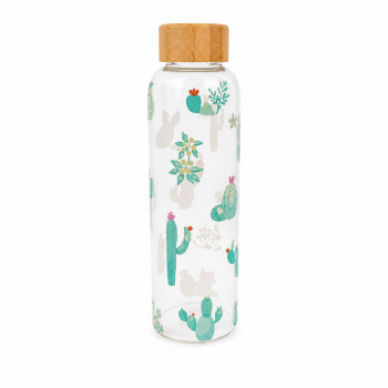 Be Cute staklena boca, kaktus 550ml 