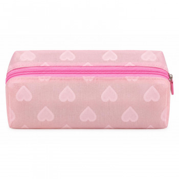 Be Cute neseser sa srcima roze 17x9x9