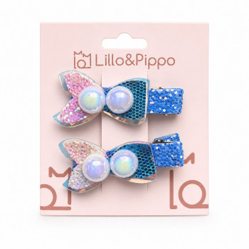 Lillo&Pippo šnalice za kosu 2/1 biseri 