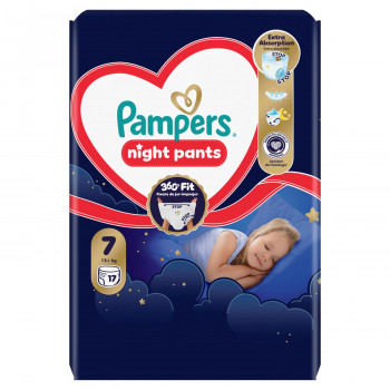Pampers Night Pants VP 7, 15+kg 17kom 