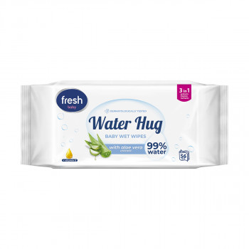 Fresh baby vlažne maramice water hug 56kom