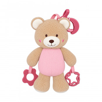 Cute&Cool plišana igračka sa zvečkom meda roze 