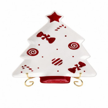 Cute&Cool Home dekorativni tanjir jelka 21x22cm 