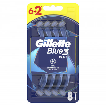 Gillette brijač blue 3 pakovanje 6+2