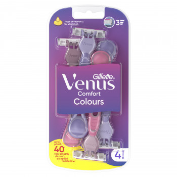 Gillette Venus 3 Colors jednokratni brijač, 4 kom