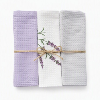 Boris kuhinjske krpe set 3/1, Lavanda 
