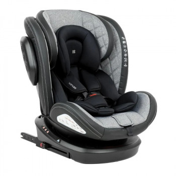 KIkka Boo autosedište stark isofix, light grey