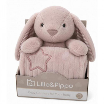 Lillo&Pippo ćebe sa igračkom, Zeka roze