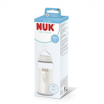 Nuk FC staklena flašica sa termo indikatorom 240ml