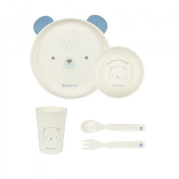 Kikka Boo set za hranjenje 4/1 Bear with me, blue