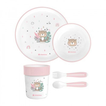 Kikka Boo set za hranjenje 4/1 Savanna, pink