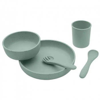 Kikka Boo silikonsti set za hranjenje 5/1, Sage