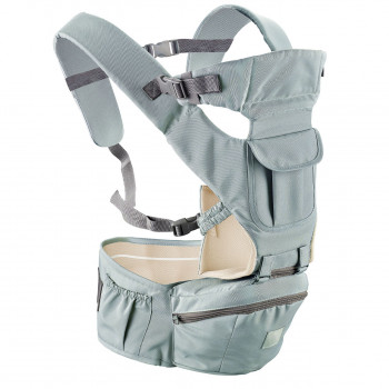BBO kengur nosiljka Gobaby, silver grey