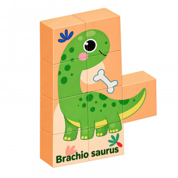 Cute&Cool magnetne puzle 9 kom, dino 