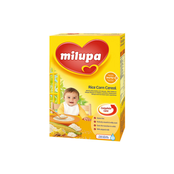 Milupa mlečna instant kaša pirinač i kukuruz 250g 