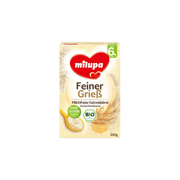 Milupa bezmlečna instant kaša griz bez mleka 250g