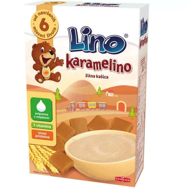 Lino bezmlečna instant kaša karamelino 200g 
