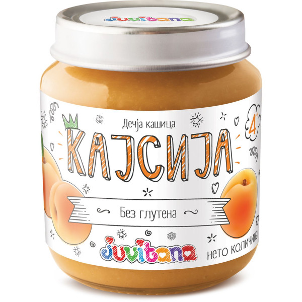 Juvitana kašica kajsija 128g 