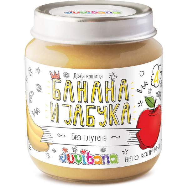 Juvitana kašica banana i jabuka 128g 