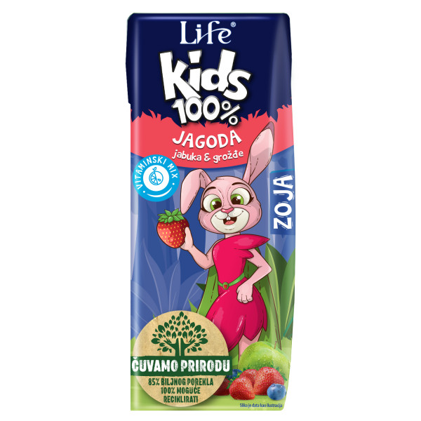 Nectar kids sok jagoda i jabuka 100% 0,2l 