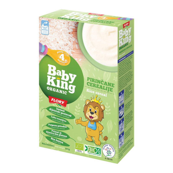 Baby king instant kaša pirinač organic 200g 