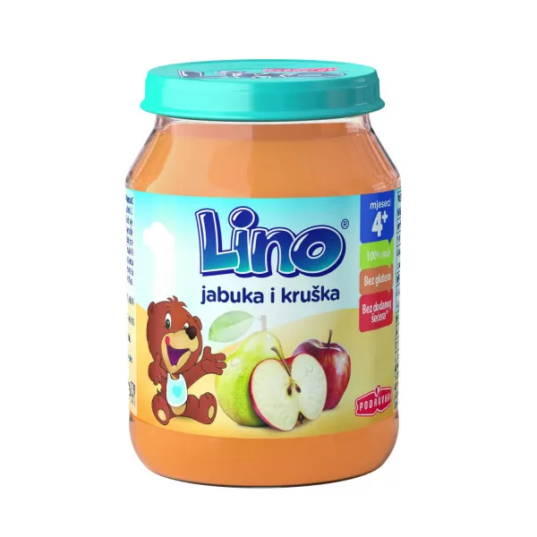Lino kašica jabuka i kruška 190g 