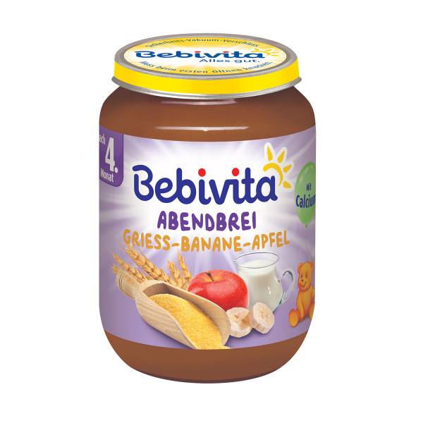 Bebivita kašica za laku noć griz, ban. i jab. 190g