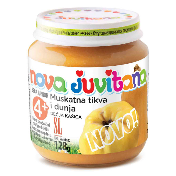 Juvitana kašica muskantna tikva i dunja 128g 