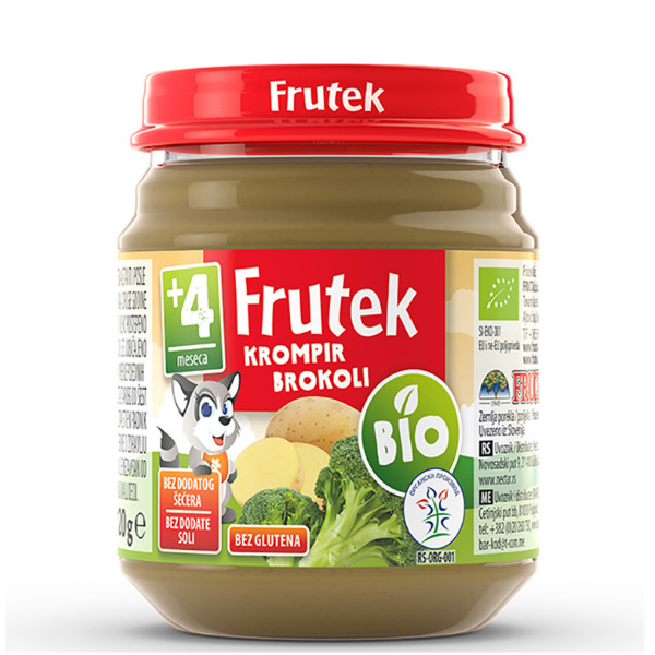 Frutek kašica bio krompir i brokoli 120g