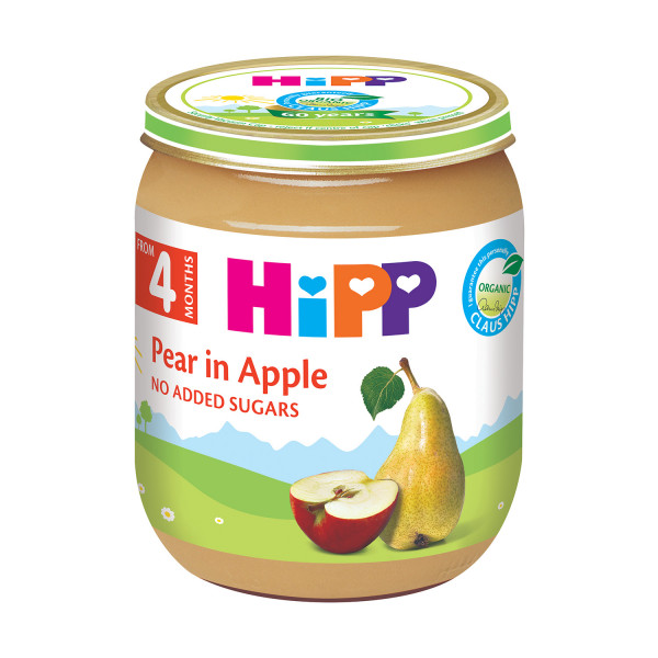 Hipp kašica kruška i jabuka 125g 