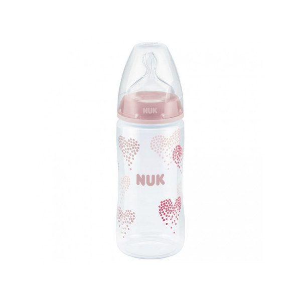 Nuk FC plus plastična flašica, silikon 300ml, 0-6m