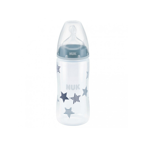 Nuk FC plus plastična flašica, silikon 300ml, 0-6m 