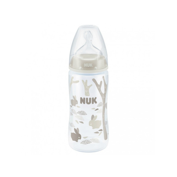 Nuk FC plus plastična flašica, silikon 300ml, 0-6m 