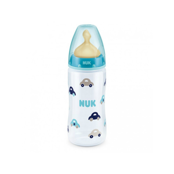 Nuk FC plus plastična flašica, kaučuk 300ml, 0-6m