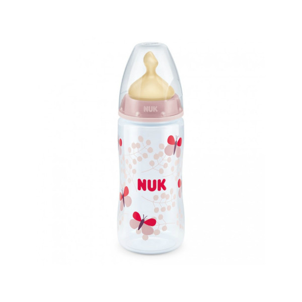 Nuk FC plus plastična flašica, kaučuk 300ml, 0-6m