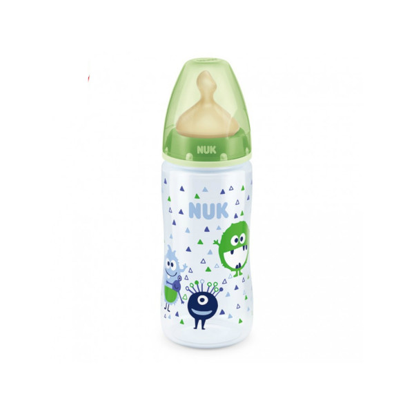 Nuk FC plus plastična flašica, kaučuk 300ml, 0-6m
