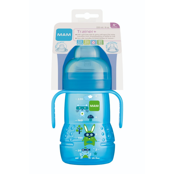 MAM flašica no spill Transition tr. 220ml sil. 4m+