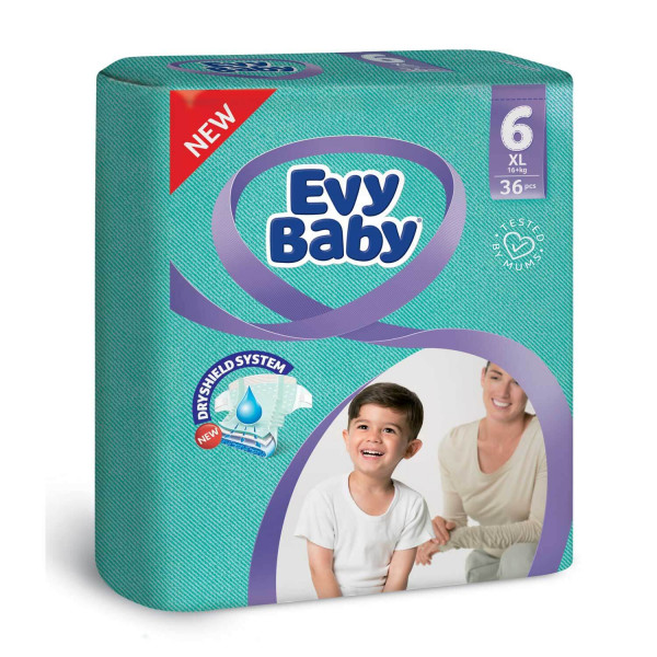 Evy baby pelene 6 XL twinpack 15-30kg 36kom 