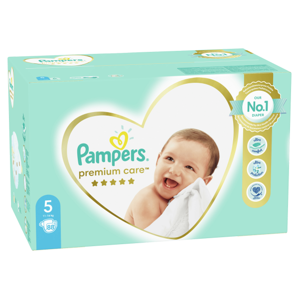 Pampers pelene premium MB 5 junior 11-16kg 88kom 